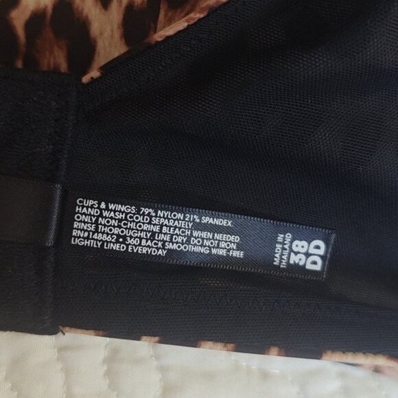 Torrid 38DD Dream Wire-Free Bra Leopard Print - Picture 3 of 4